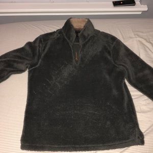 gray & tan true grit sweater